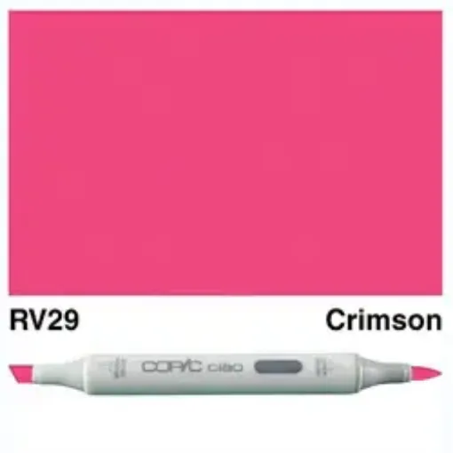 Imagen de Marcador profesional COPIC CIAO alcohol doble punta color RV29 Crimson