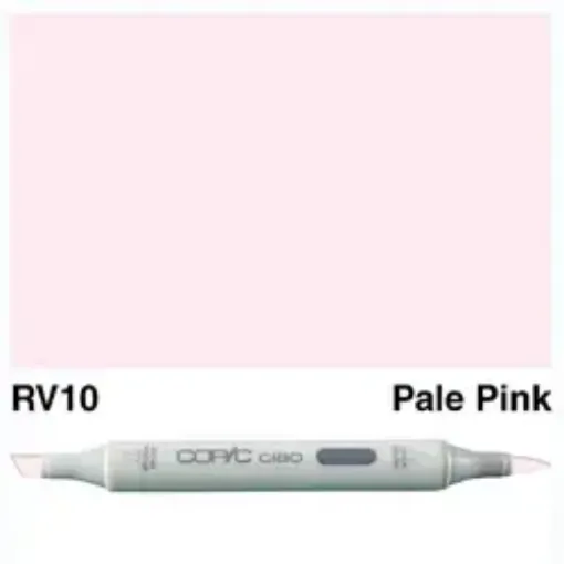 Imagen de Marcador profesional COPIC CIAO alcohol doble punta color RV10 Pale Pink