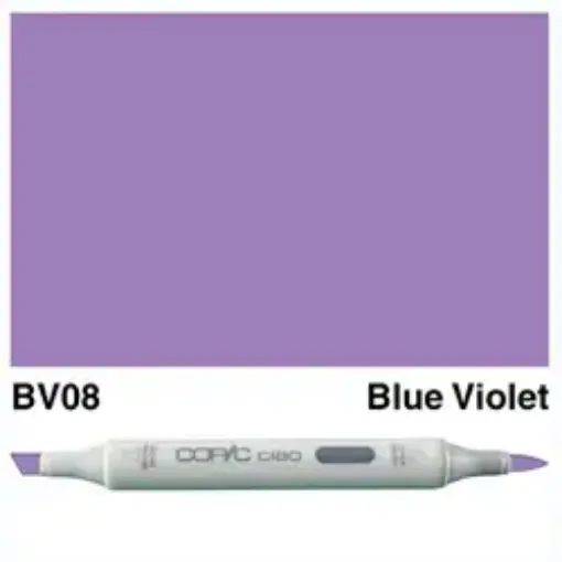 Imagen de Marcador profesional COPIC CIAO alcohol doble punta color BV08 Blue Violet