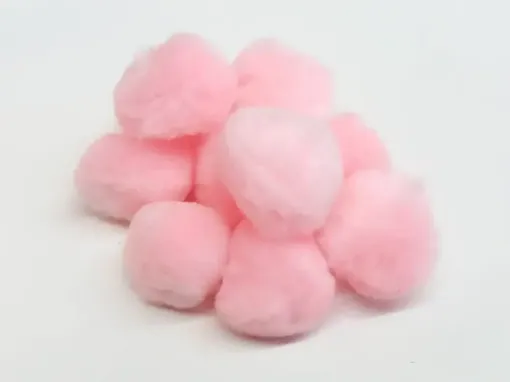 Imagen de Pompon de 19mm. de colores *10 unidades color rosado claro