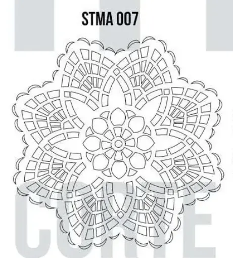 Imagen de Stencil marca HyN Serie STMA Mandala de 30cms. modelo 007
