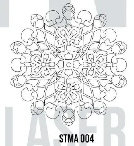 Imagen de Stencil marca HyN Serie STMA Mandala de 30cms. modelo 004
