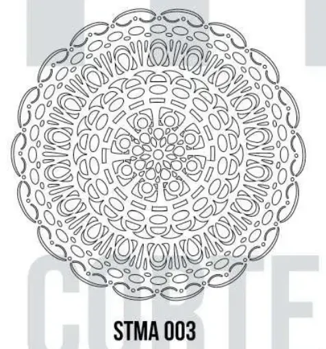 Imagen de Stencil marca HyN Serie STMA Mandala de 30cms. modelo 003