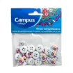 Imagen de Confetti "CAMPUS" botones decorados de 15mms x30 unidades