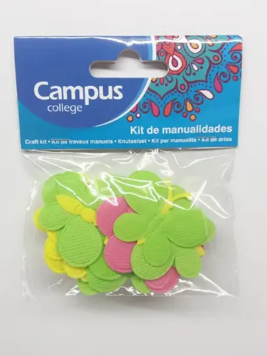 Imagen de Confetti "CAMPUS" mariposas de tela de colores *15 unidades