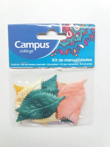 Imagen de Confetti "CAMPUS" hojas de tela de colores por 15 unidades