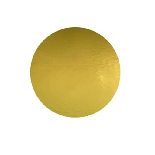 Imagen de Base redonda de carton de 2mms. forrada de color oro de 30cms.