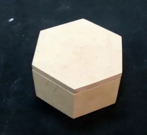 Imagen de Caja de MDF con forma exagonal de 22*6cms.