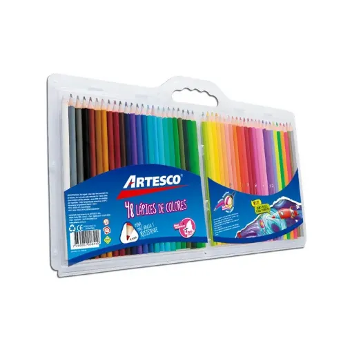 Imagen de Lapices de color  triangulares "ARTESCO" *48 unidades