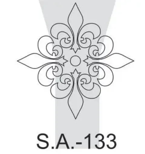 Imagen de Sello decorativo flexible marca "HYN" serie A modelo 133