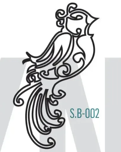 Imagen de Sello decorativo flexible marca "HYN" serie B modelo 002