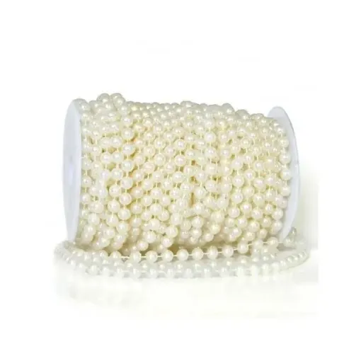 Imagen de Hilo guia de perlas blancas de 8mms. Nro.3 por metro
