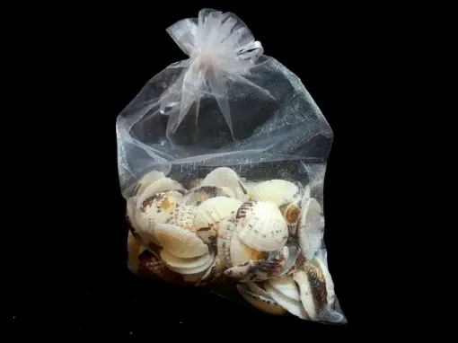 Imagen de Caracoles en bolsa de organza tipo concha 300grs.