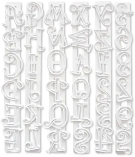 Imagen de Set de Cortantes alfabeto letras y numero Funky BBA BTS1025