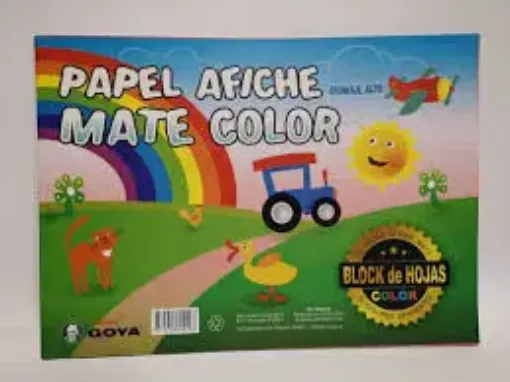 Imagen de Block de papel afiche color mate "GOYA" *15 hojas de 33*24cms.