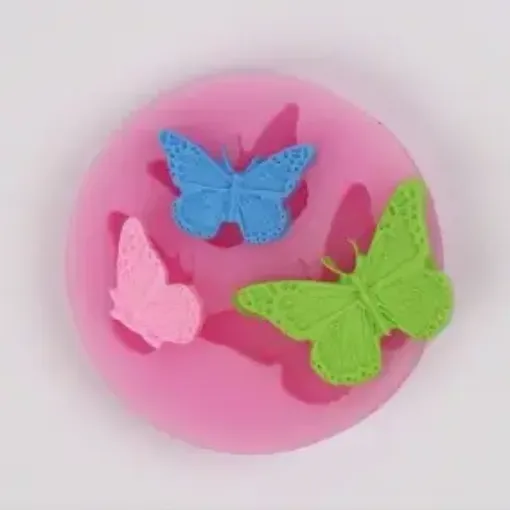 Imagen de Molde de silicona mariposas *3