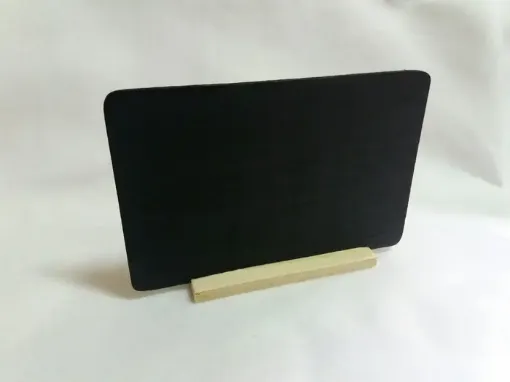 Imagen de Pizarra de madera rectangular con base de (15*2)10cms.