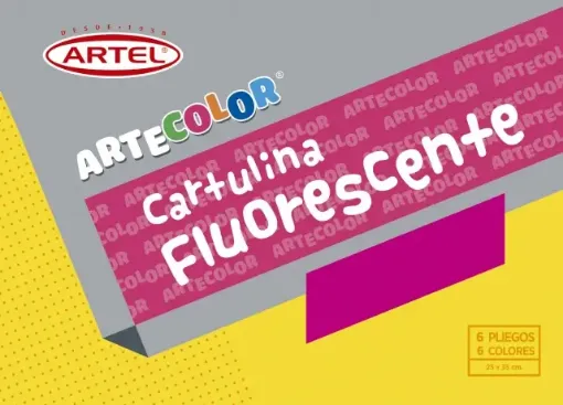 Imagen de Carpeta Artecolor Cartulina fluorescente 6 pliegos 25*35cms