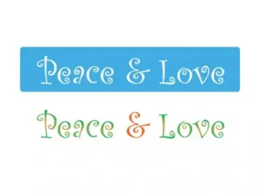 Imagen de Stencil EQ Arte de 24*4.5cms. modelo 713 Peace y Love