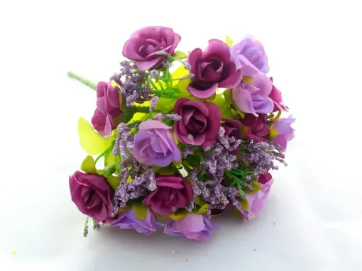 Imagen de Bouquet de rositas rococo con ilusion cod.A1831 lila y violeta