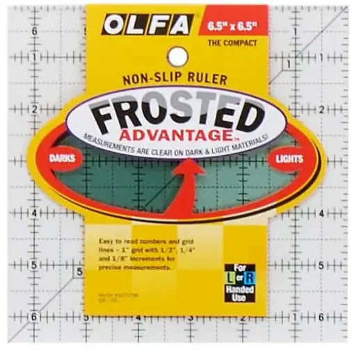 Imagen de Regla para Patchwork quilting ruler "OLFA" QR-6S de 16,5*16,5cms.