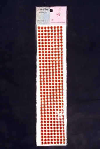 Imagen de Brillo adhesivo redondo 6mms. tira de 320 unidades naranja