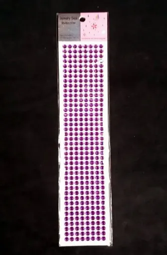 Imagen de Brillo adhesivo redondo 6mms. tira de 320 unidades violeta