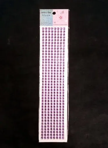 Imagen de Brillo adhesivo redondo 6mms. tira de 320 unidades fucsia