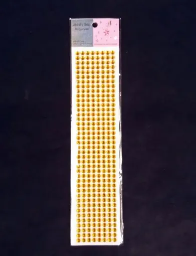 Imagen de Brillo adhesivo redondo 6mms. tira de 320 unidades amarillo