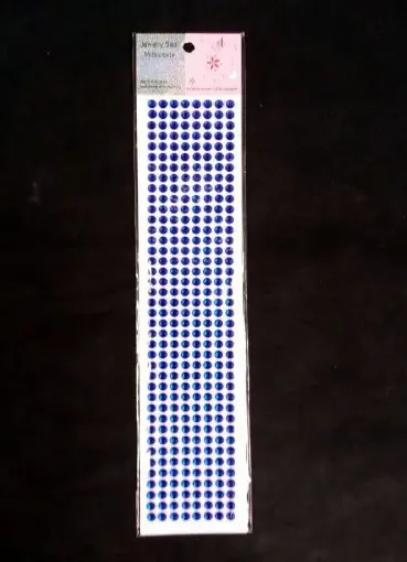 Imagen de Brillo adhesivo redondo 6mms. tira de 320 unidades azul