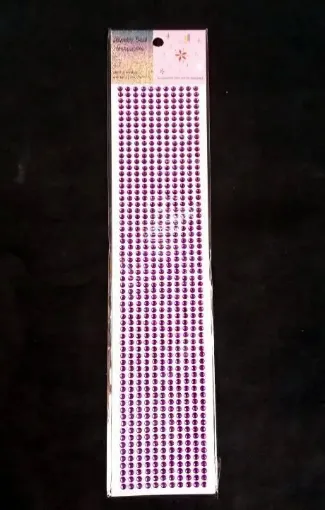 Imagen de Brillo adhesivo redondo 4mms. tira de 693 unidades fucsia