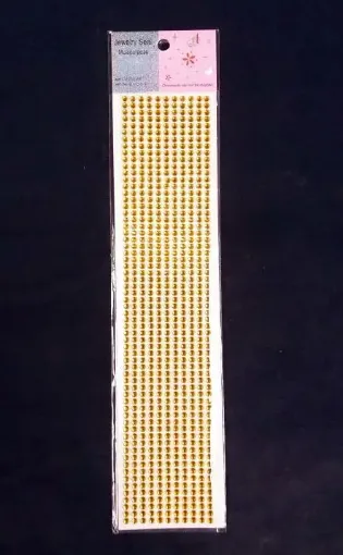 Imagen de Brillo adhesivo redondo 4mms. tira de 693 unidades amarillo