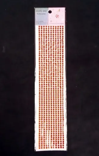 Imagen de Brillo adhesivo redondo 4mms. tira de 693 unidades naranja