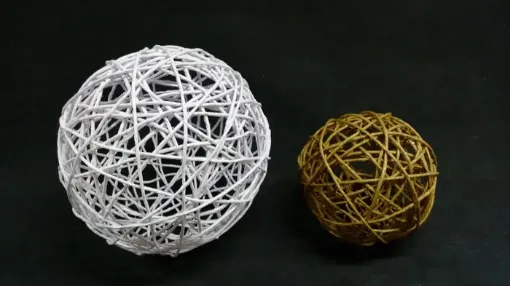 Imagen de esfera decorativa de cuerda de papel de 18cms. varios colores
