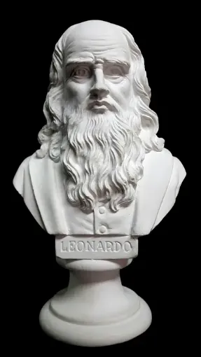 Imagen de Busto de Pintores Leonardo Da Vinci 6x9x15cms