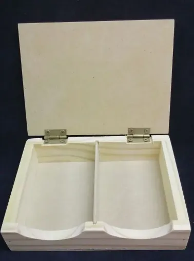 Imagen de Caja para dos mazos de cartas de MDF 9mms. con bisagras