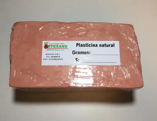 Imagen de Plasticina o plastilina natural "LA CASA DEL ARTESANO" paquete de 1 kg aprox