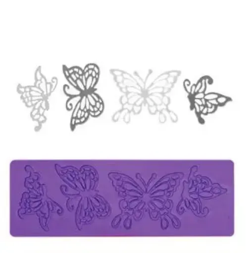 Imagen de Molde de silicona "MAMA DORA" para porcelana flex o fondant mariposa 23