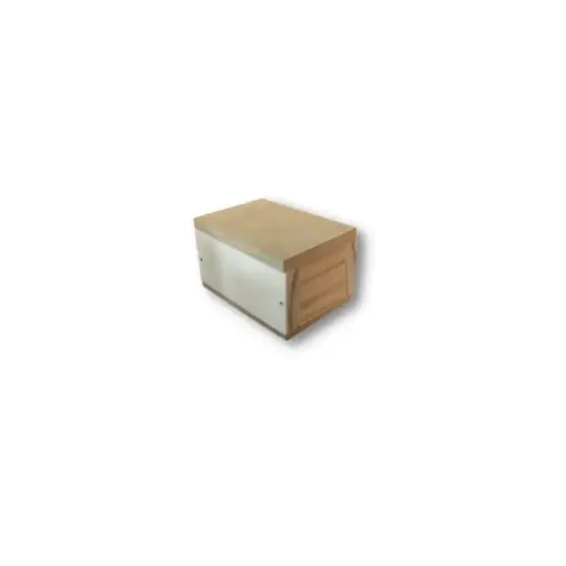 Imagen de Caja de madera de pino con tapa de encastre de MDF de 5mms forma rectangular de 5x7x4cms