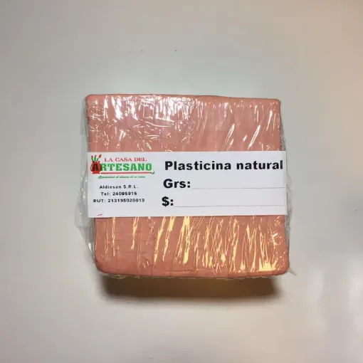 Imagen de Plasticina o plastilina natural "LA CASA DEL ARTESANO" paquete de 500grs aprox