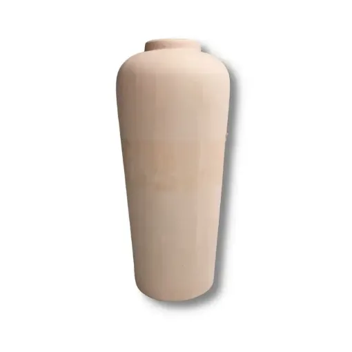 Imagen de Florero de ceramica de molde conico de boca redonda grande de 12x26cms. Nro.4b