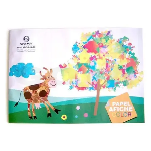 Imagen de Block de papel afiche color brillante "GOYA" *15 hojas de 32*23cms.