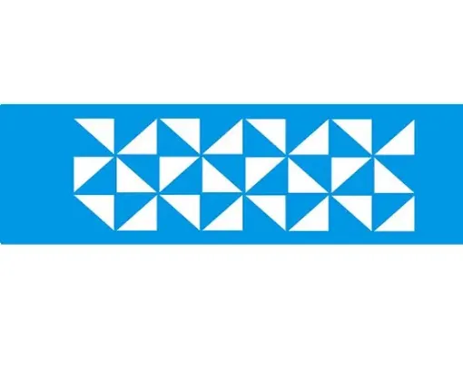 Imagen de Stencil marca "LITOARTE" 8 x28cms. cod. STE-250 Guarda triangulos