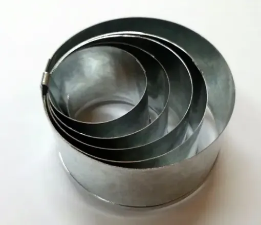 Imagen de Juego set de cortantes moldes de 5 medidas para velas masas de 4 cms de altura con forma circular redonda