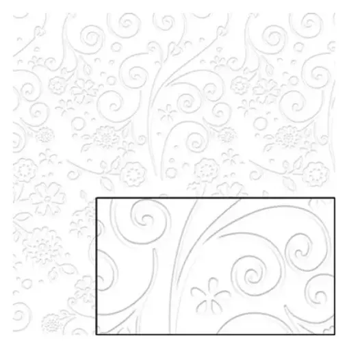 Imagen de Papel con relieve blanco "LITOARTE" 240gr de 47.5*65.5cms. diseño Margarita