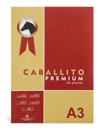 Imagen de Block de dibujo Caballito Premium de 180grs. A3 30*42cms. *10 hojas