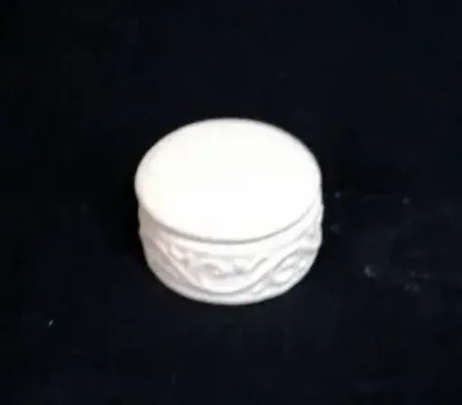 Imagen de Caja redonda con diseños arabescos de ceramica
