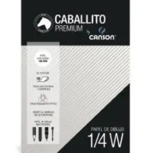 Imagen de Block de dibujo Caballito & Canson Premium de 180grs  A3 42x29.7cms por 20 hojas