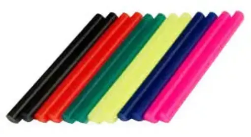 Imagen de Silicona en barra fina de 20cms color para pistola caliente por 6 unidades Variedad de colores