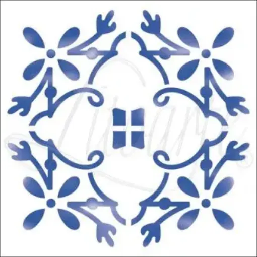 Imagen de Stencil marca LITOARTE de 10x10cms. cod.STX-001 Azulejo